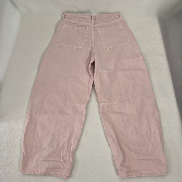 Universal Thread Womens 10 Pink High Rise Easy Barrel Cotton Zip Up Jeans Pants - Picture 8 of 15